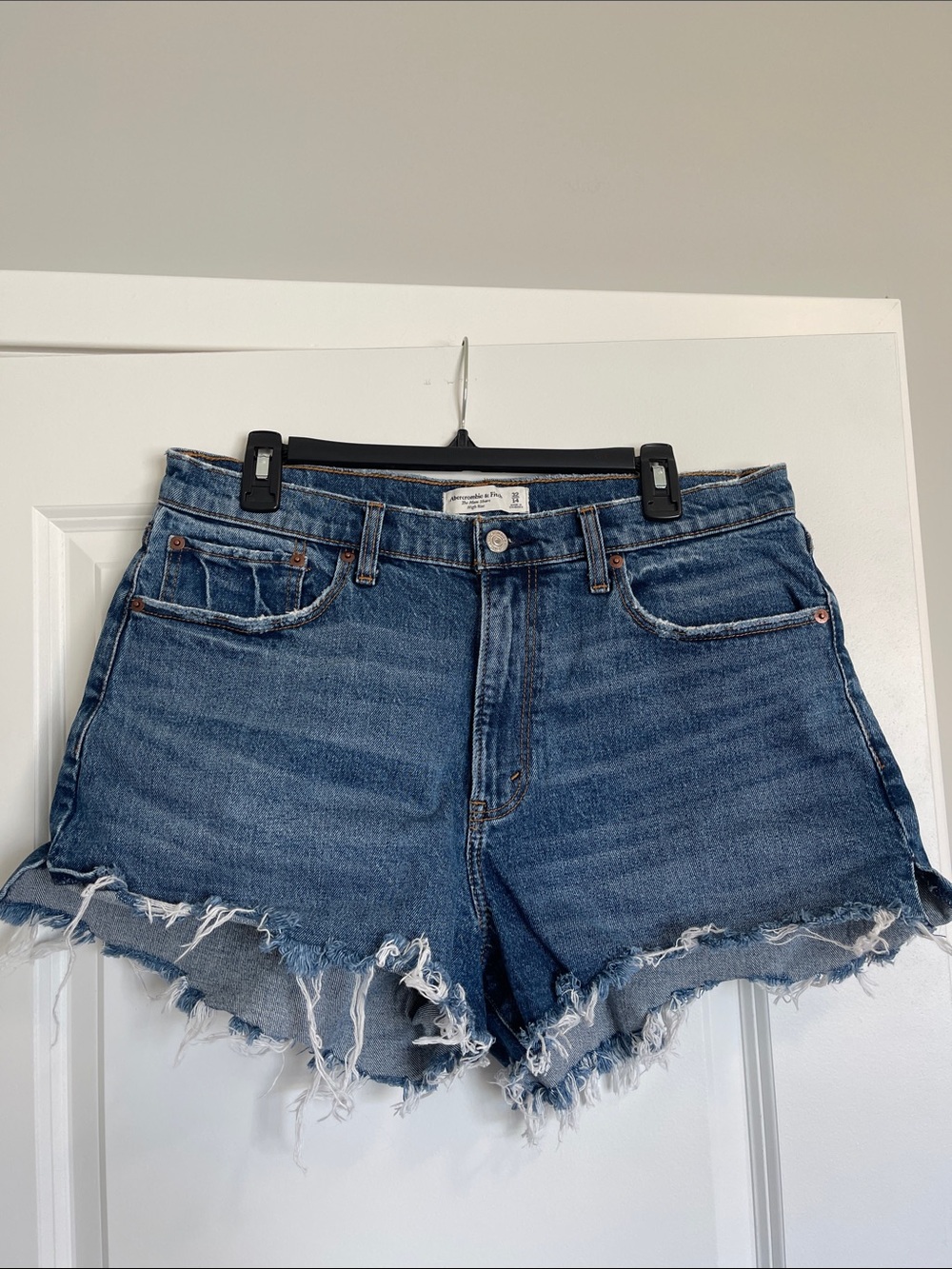 Abercrombie & Fitch Curve Love The Mom Short High Rise